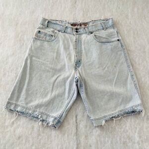Vintage Levi's Silver Tab women's bermuda jean shorts size L Made In USA